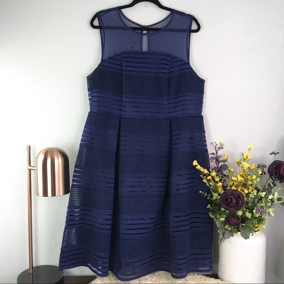 torrid Dresses & Skirts - Torrid elastic striped skater dress tulle skirt